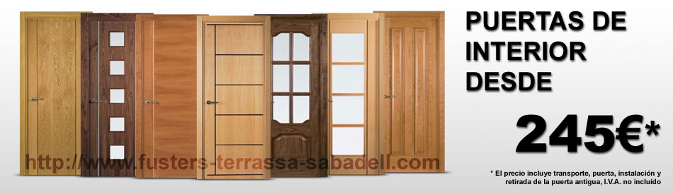 Oferta en puertas de madera de interior con instalación incluida