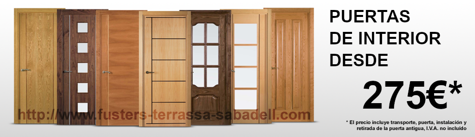 Oferta en puertas de madera de interior con instalación incluida